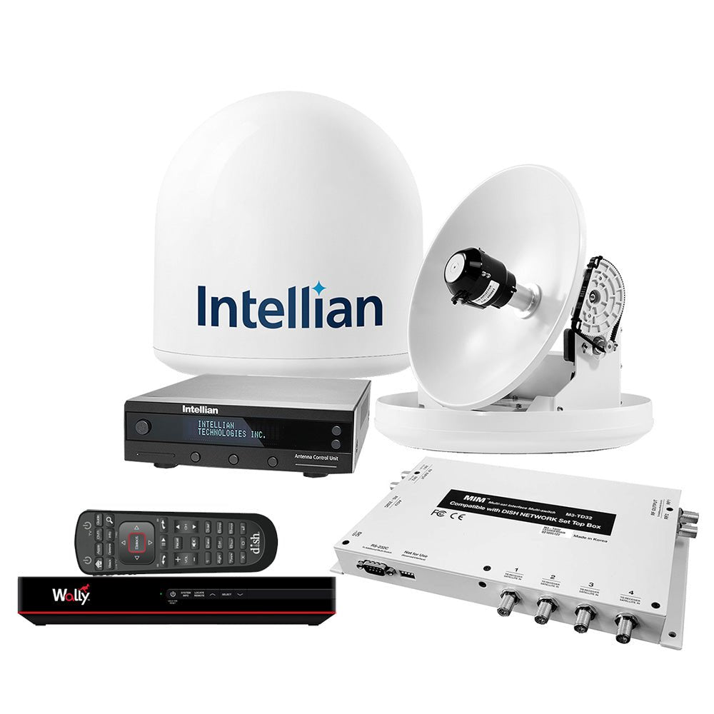 Intellian i2 US System w/DISH/Bell MIM-2 (w/3M RG6 Cable) 15M RG6 Cable & DISH HD Wally Receiver - B4-209DNSB2 - CW94215 - Avanquil