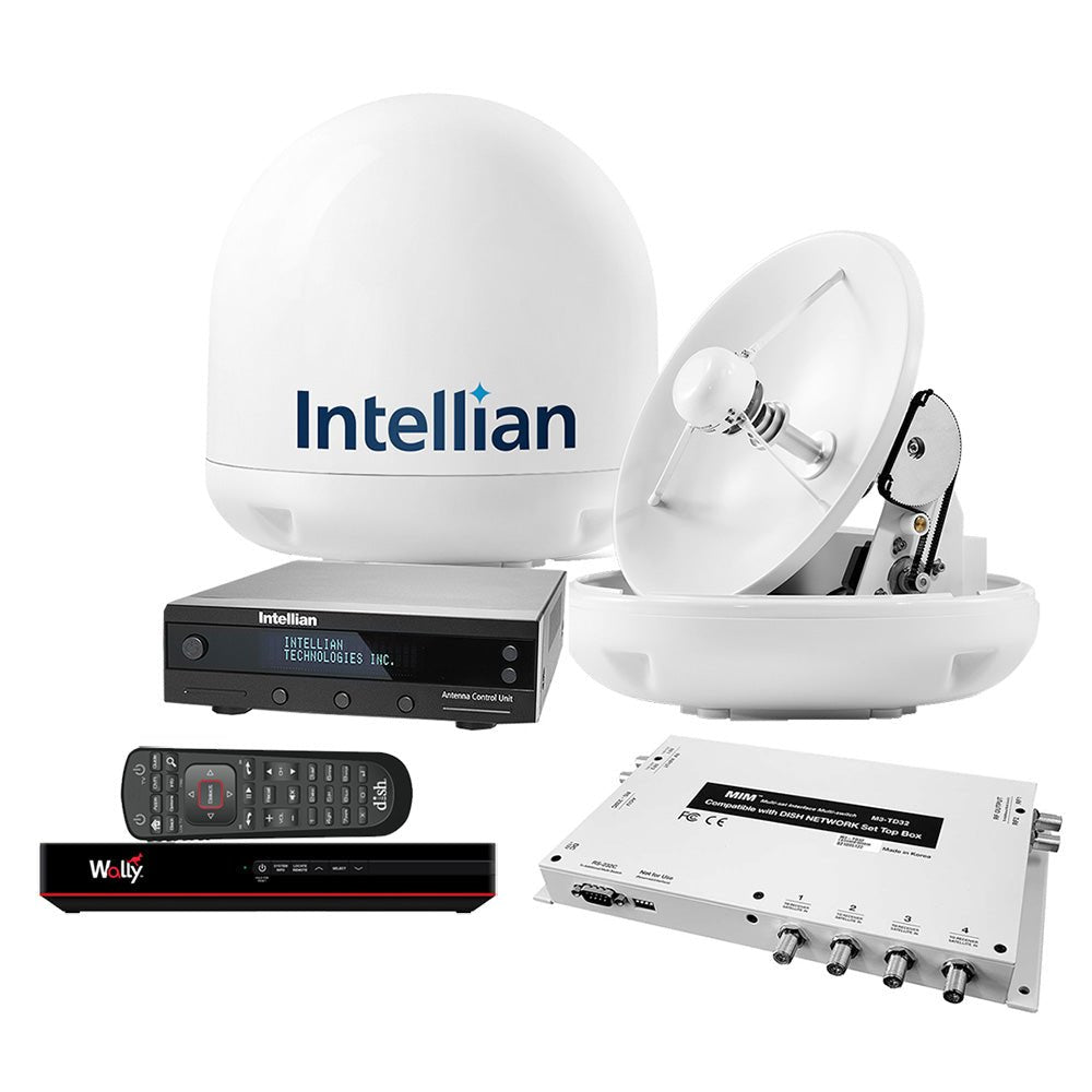 Intellian i3 US System w/DISH/Bell MIM-2 (w/3M RG6 Cable) 15M RG6 Cable & DISH HD Wally Receiver - B4-309DNSB2 - CW94217 - Avanquil