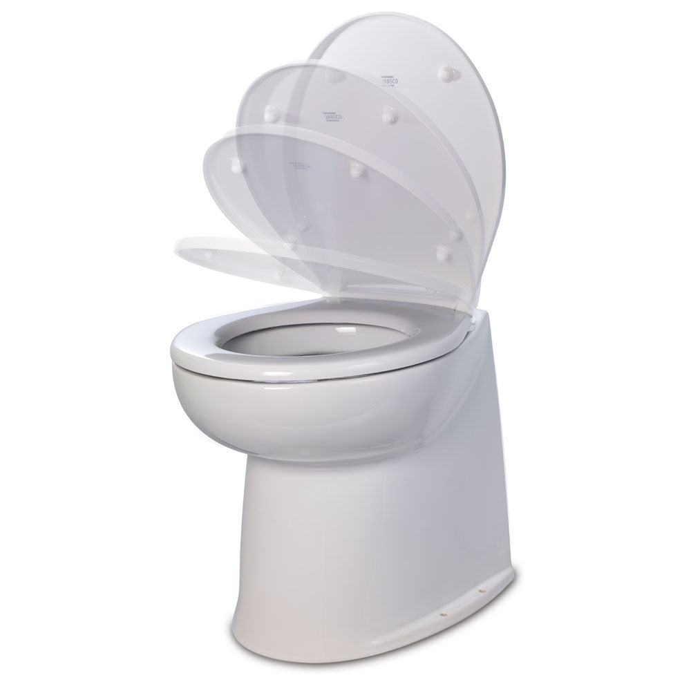 Jabsco 17" Deluxe Flush Raw Water Electric Toilet w/Soft Close Lid - 24V - 58240-3024 - CW59946 - Avanquil