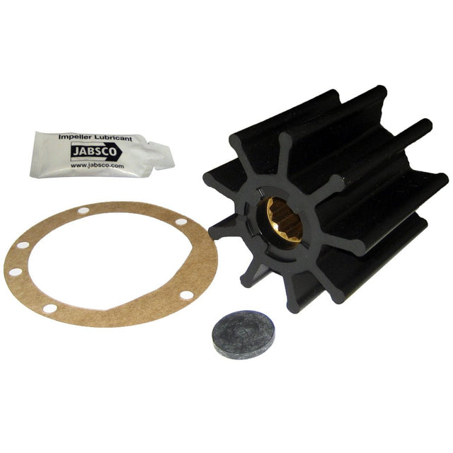 Jabsco Impeller Kit - 9 Blade - Nitrile - 3-3/4" Diameter x 3-1/2" W, 1" Shaft Diameter - 6760-0003-P - CW50252 - Avanquil