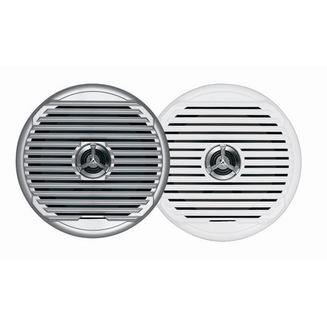 JENSEN MSX65R 6.5" High Performance Coaxial Speaker - (Pair) White/Silver Grills - CW47443 - Avanquil