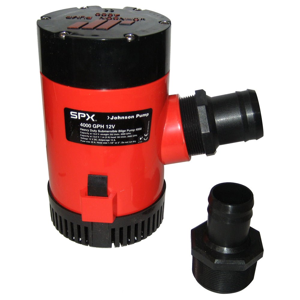 Johnson Pump 4000 GPH Bilge Pump 1-1/2" Discharge Port 12V - 40004 - CW38957 - Avanquil