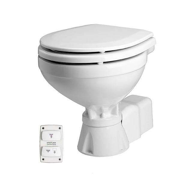 Johnson Pump Aqua T Toilet - Electric - Compact - 12V w/Solenoid - 80-47231-03 - CW74992 - Avanquil
