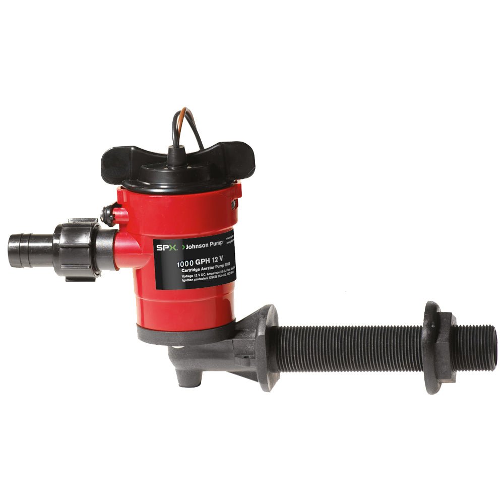 Johnson Pump Cartridge Aerator 1000 GPH 90° Intake - 12V - 38103 - CW47007 - Avanquil