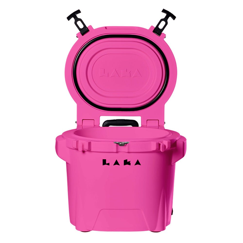 LAKA Coolers 30 Qt Cooler w/Telescoping Handle & Wheels - Pink - 1081 - CW96884 - Avanquil