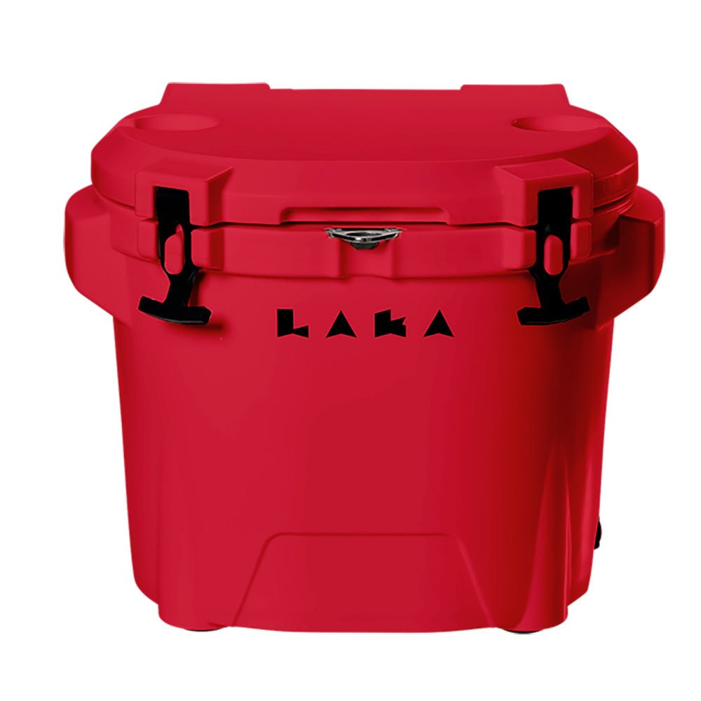 LAKA Coolers 30 Qt Cooler w/Telescoping Handle & Wheels - Red - 1089 - CW97580 - Avanquil