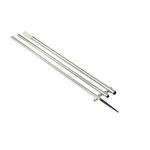 Lee's 12' MKII Bright Silver Pole w/Black Spike - 1 3/8" OD - AO8712CR - CW31094 - Avanquil
