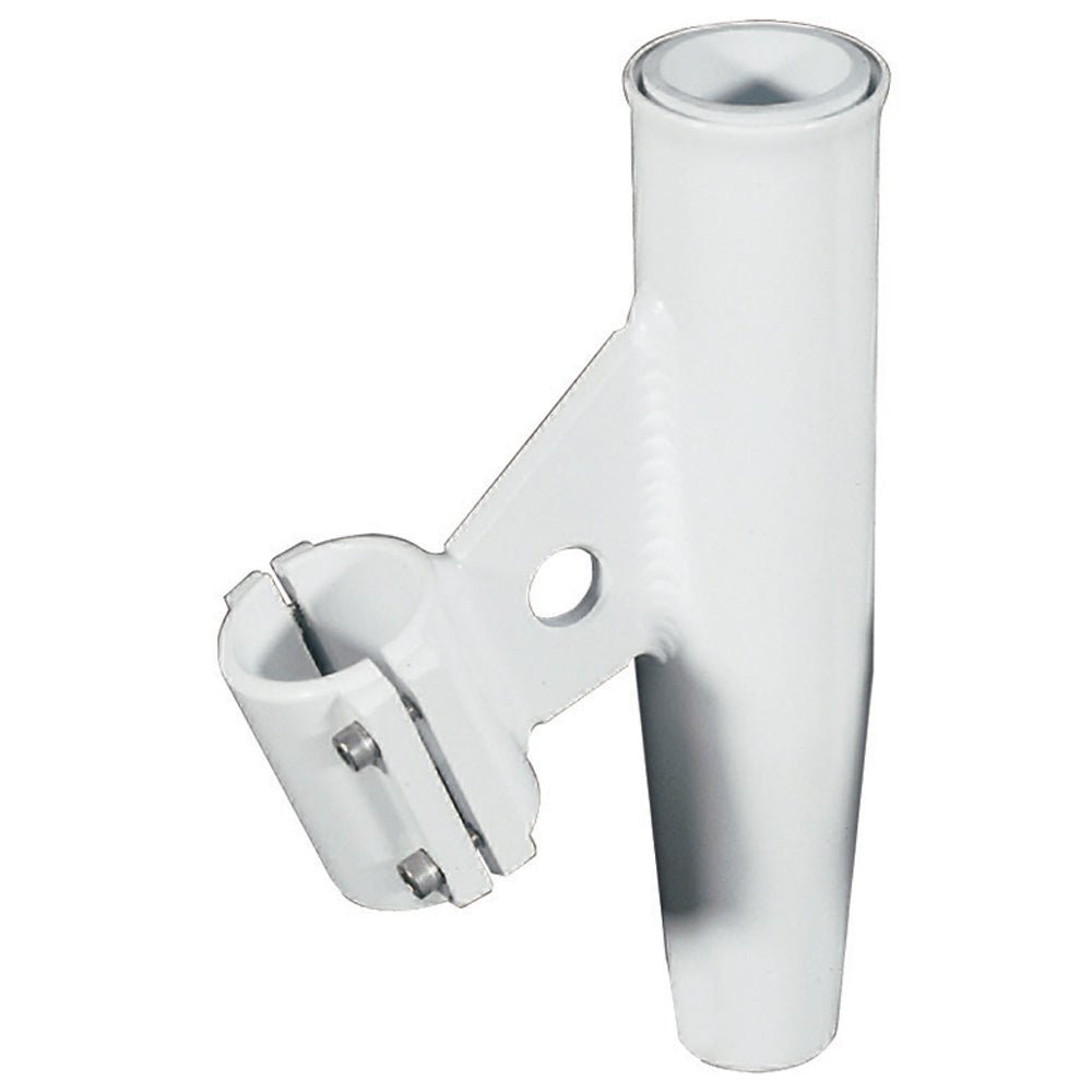 Lee's Clamp-On Rod Holder - White Aluminum - Vertical Mount Fits 1.315" O.D. Pipe - RA5002WH - CW59868 - Avanquil