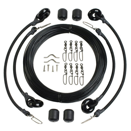 Lee's Deluxe Rigging Kit - Double Rig Up To 37ft. - Black Mono - RK0337LD/MO - CW31119 - Avanquil