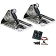 Lenco 16" x 12" Heavy Duty Performance Trim Tab Kit w/Standard Tactile Switch Kit 12V - RT16X12HD - CW29252 - Avanquil