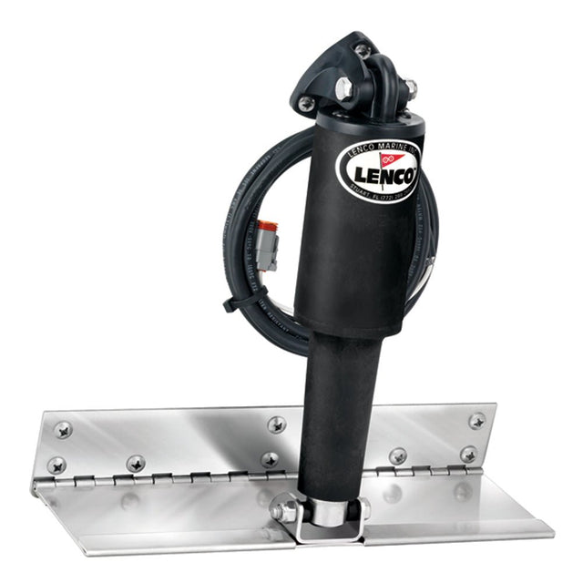 Lenco 4" x 12" Limited Space Trim Tab Kit w/o Switch Kit 12V - Electro-Polished - Short Actuator - 15088-101 - CW50939 - Avanquil