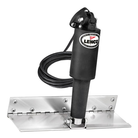 Lenco 4" x 12" Limited Space Trim Tab Kit w/o Switch Kit 12V - Electro-Polished - Standard Actuator - 15126-101 - CW50938 - Avanquil