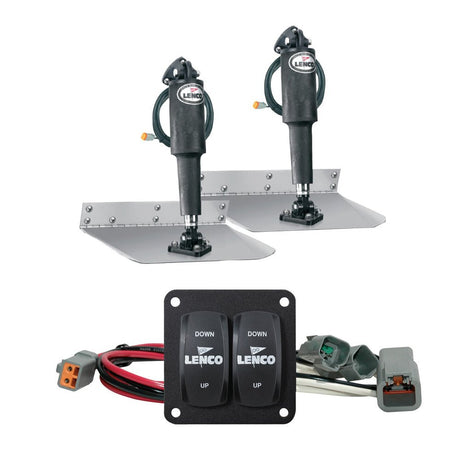 Lenco 9" x 12" Standard Trim Tab Kit w/Double Rocker Switch - 15101-104 - CW57585 - Avanquil