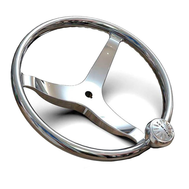 Lewmar 3 Spoke 13.5" Steering Wheel w/Power-Grip Knob - 89700820 - CW94320 - Avanquil