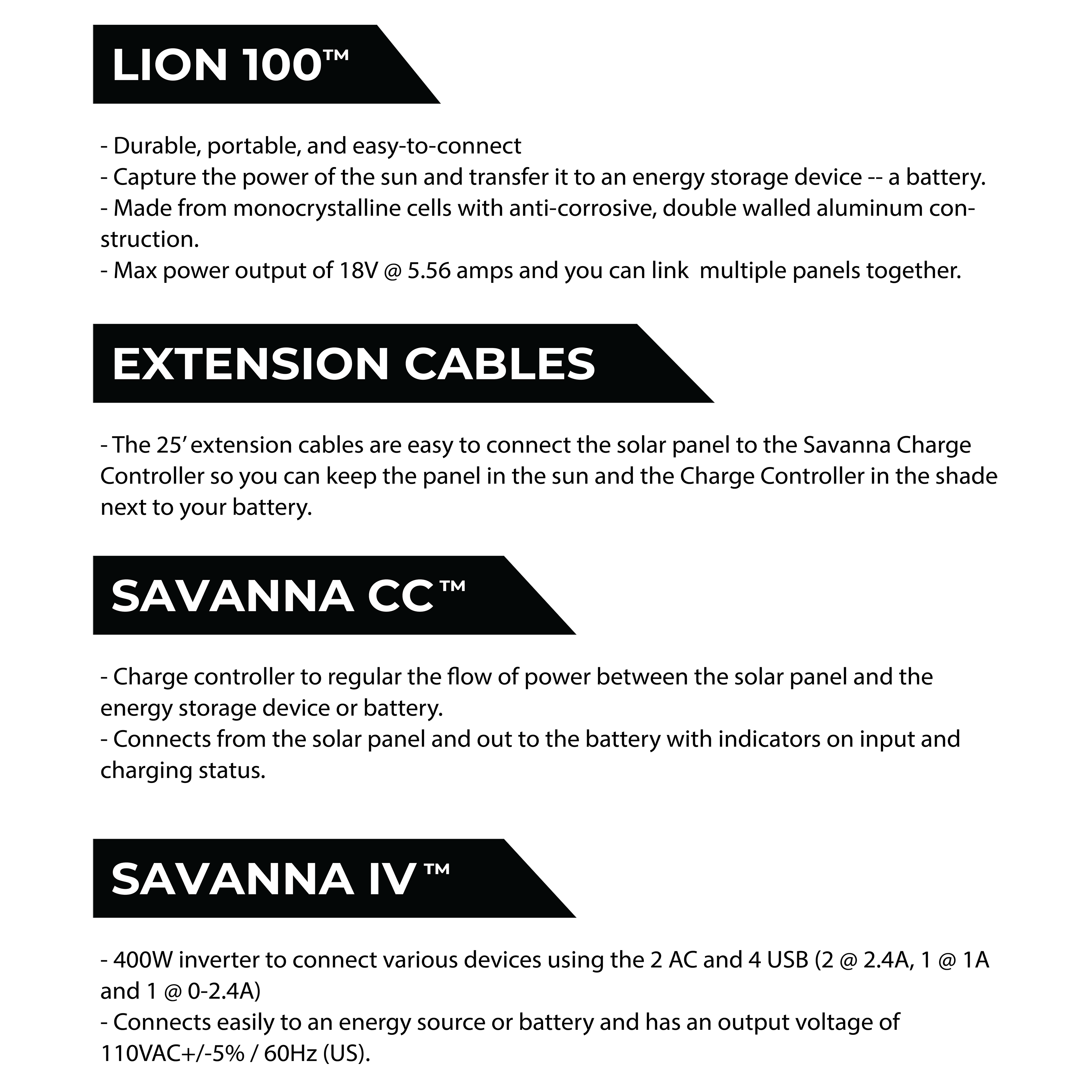 Lion Energy SPK Solar Kit with Panel, MPPT, Inverter, Cable - 50170127 - LE-50170127 - Avanquil