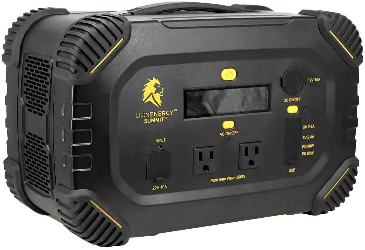 Lion Energy - Summit - Portable Generator, 665Wh LiFePO4, 530W AC - LE-50170208 - Avanquil