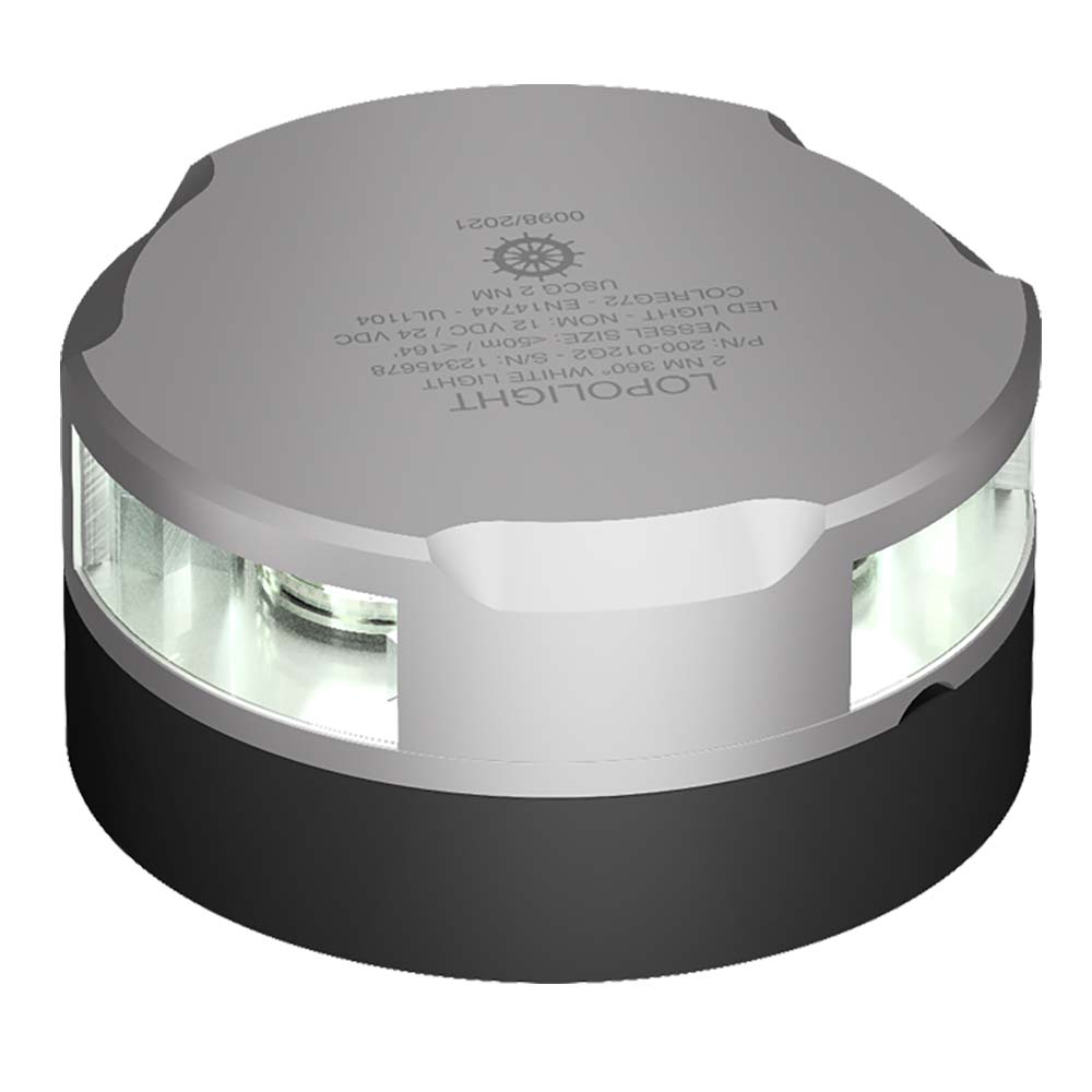 Lopolight Series 200-012 - Anchor Light - 2NM - Horizontal Mount - White - Silver Housing - 200-012G2 - CW89062 - Avanquil