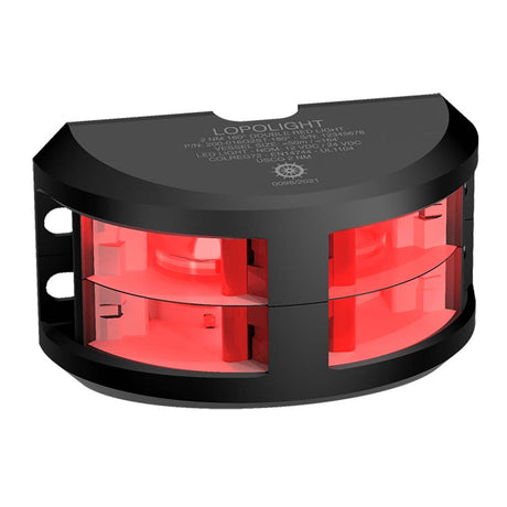 Lopolight Series 200-016 - Double Stacked Navigation Light - 2NM - Vertical Mount - Red -Black Housing - 200-016G2ST-B - CW89121 - Avanquil