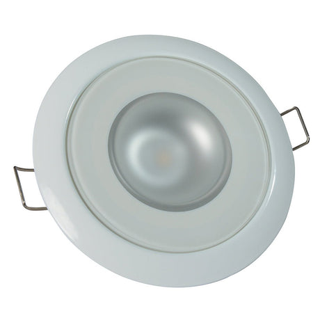 Lumitec Mirage - Flush Mount Down Light - Glass Finish/White Bezel - 3-Color Red/Blue Non-Dimming w/White Dimming - 113128 - CW46571 - Avanquil