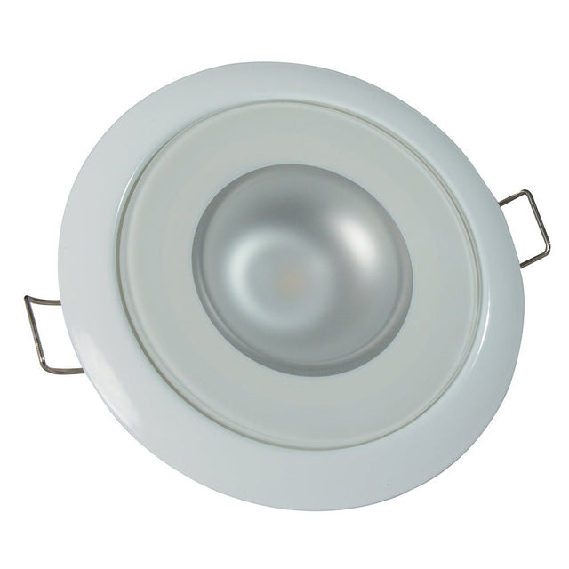 Lumitec Mirage - Flush Mount Down Light - Glass Finish/White Bezel - 3-Color Red/Blue Non-Dimming w/White Dimming - 113128 - CW46571 - Avanquil