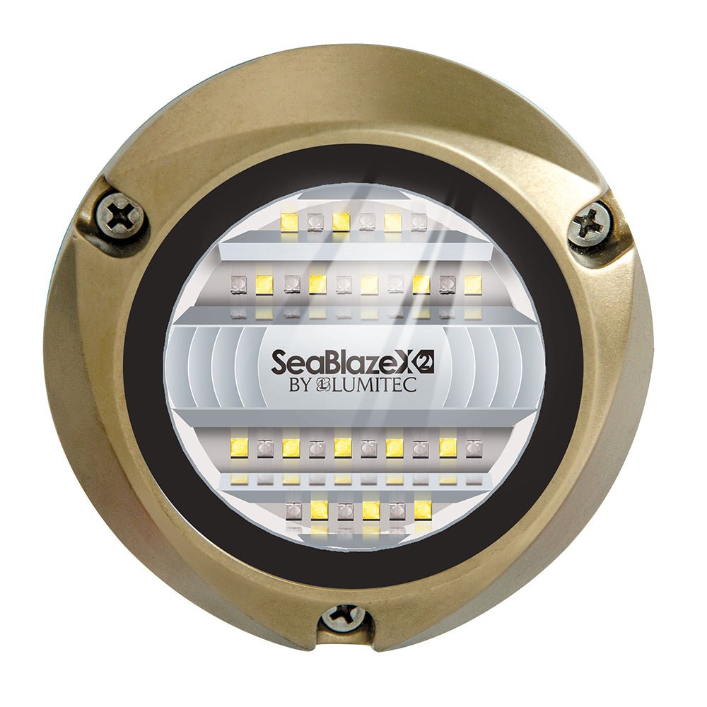 Lumitec SeaBlazeX2 LED Underwater Light - Dual Color - White/Blue - 101516 - CW70095 - Avanquil