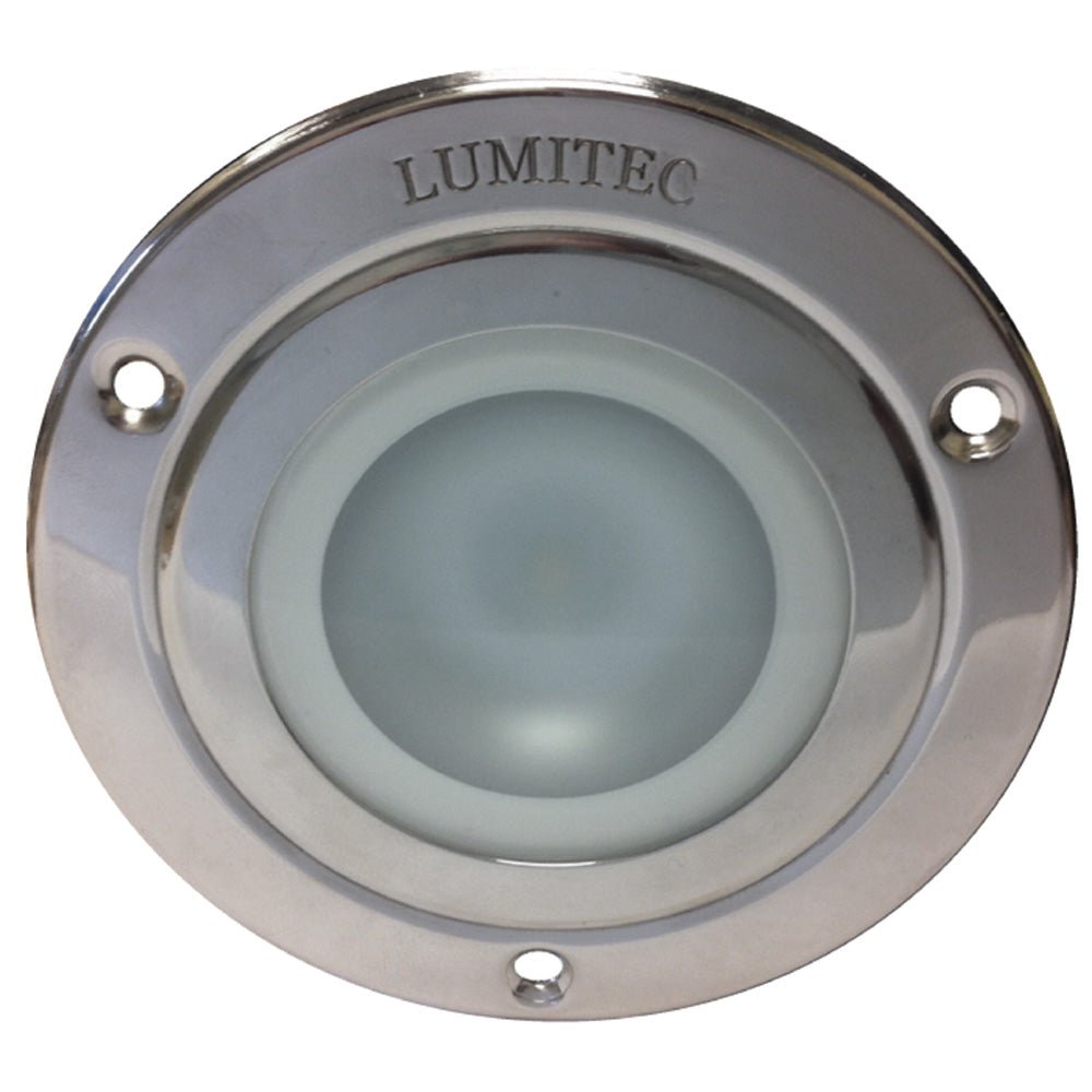 Lumitec Shadow - Flush Mount Down Light - Polished SS Finish - 4-Color White/Red/Blue/Purple Non-Dimming - 114110 - CW50213 - Avanquil