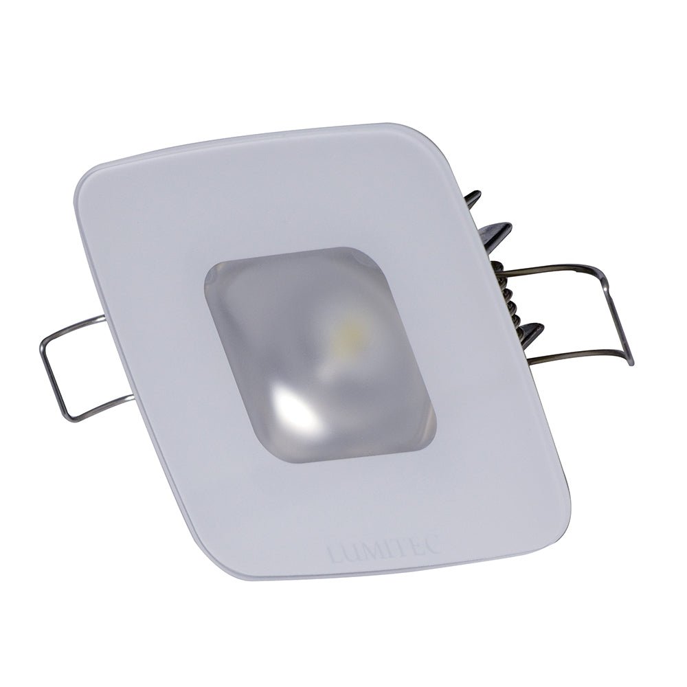 Lumitec Square Mirage Down Light - White Dimming, Red/Blue Non-Dimming - Glass Housing - No Bezel - 116198 - CW64328 - Avanquil