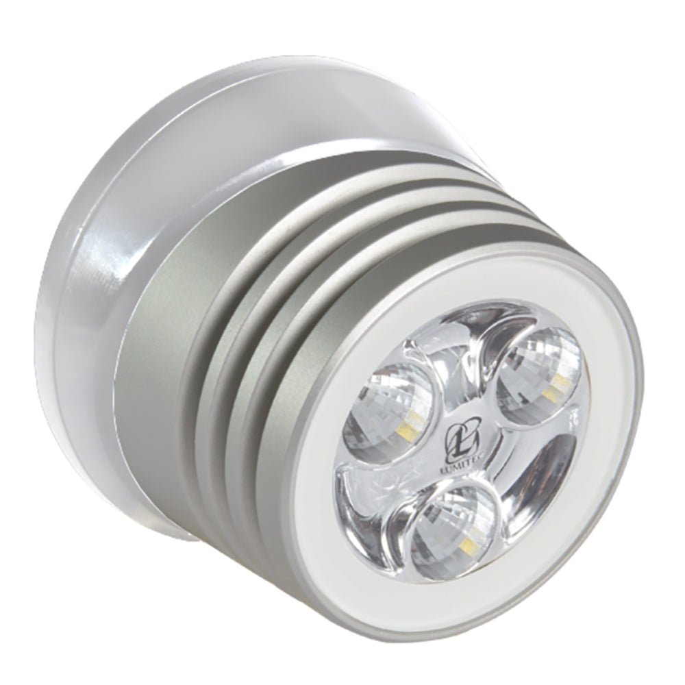 Lumitec Zephyr LED Spreader/Deck Light - Brushed White Base - White Non-Dimming - 101325 - CW64297 - Avanquil