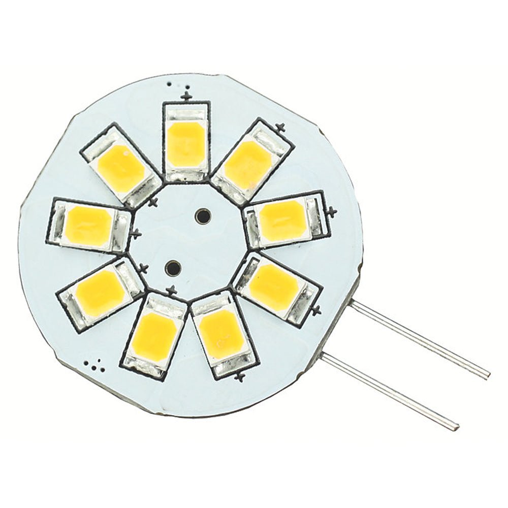 Lunasea G4 8 LED Side Pin Light Bulb - 12VAC or 10-30VDC/1.2W/123 Lumens - Warm White - LLB-216W-21-00 - CW48717 - Avanquil