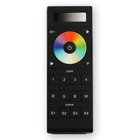 Lunasea RGBW Handheld 4-Zone Controller w/Color Wheel, 4 Memories, Batteries & Holder - LLB-45WG-01-00 - CW82916 - Avanquil