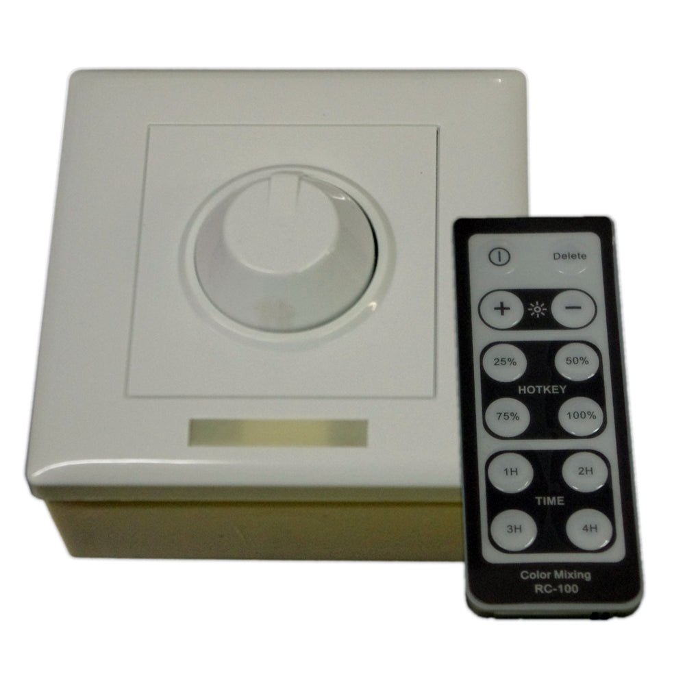 Lunasea Single Color Wall Mount Dimmer w/Controller - LLB-45AU-08-00 - CW49601 - Avanquil