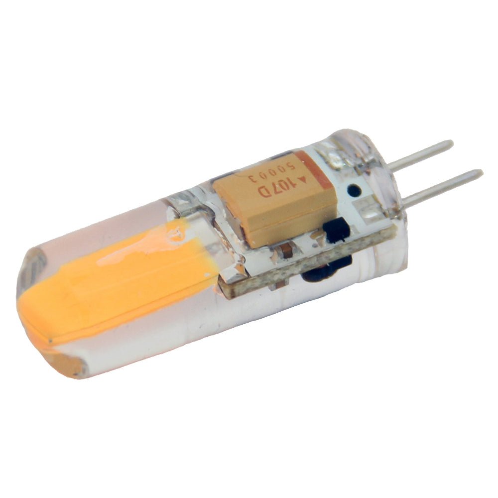 Lunasea Warm White G4 Bulb 2W 10-30VDC Bottom Pin Silicon Encapsulated - LLB-21KW-71-00 - CW79014 - Avanquil