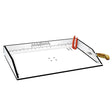 Magma Bait/Filet Mate Serving/Cutting Table - 20" White/Black - T10-302B - CW51013 - Avanquil