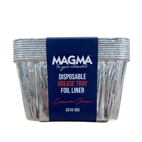 Magma Disposable Grease Tray Foil Liner - 10 Pack - CO10-393 - CW95711 - Avanquil
