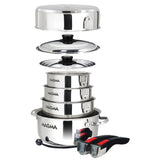 Magma Nestable 10 Piece Induction Cookware - A10-360L-IND - CW46111 - Avanquil