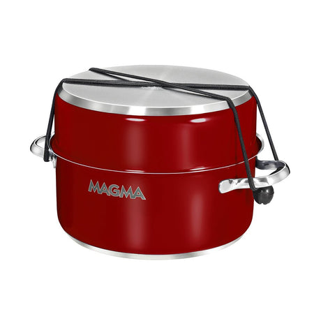 Magma Nestable 10 Piece Induction Non-Stick Enamel Finish Cookware Set - Magma Red - A10-366-MR-2-IN - CW97257 - Avanquil
