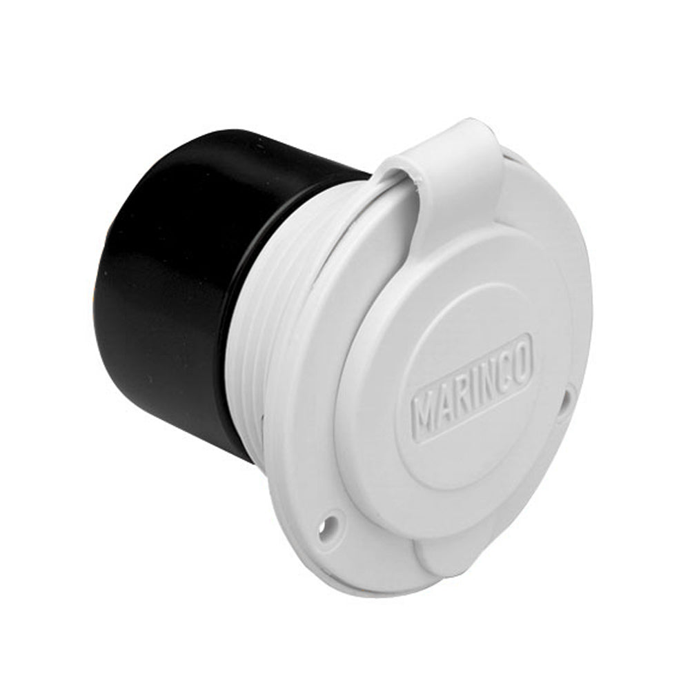 Marinco 15A 125V On-Board Charger Inlet - Front Mount - White - 150BBIW - CW60025 - Avanquil