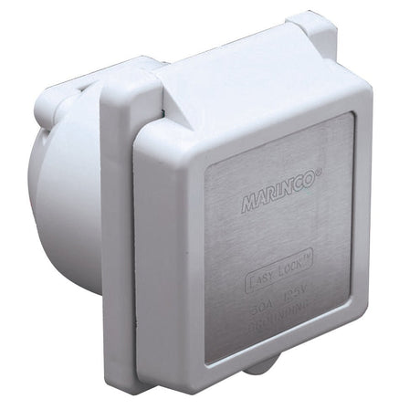 Marinco 301EL-B 30A Power Inlet - White - 125V - CW42656 - Avanquil