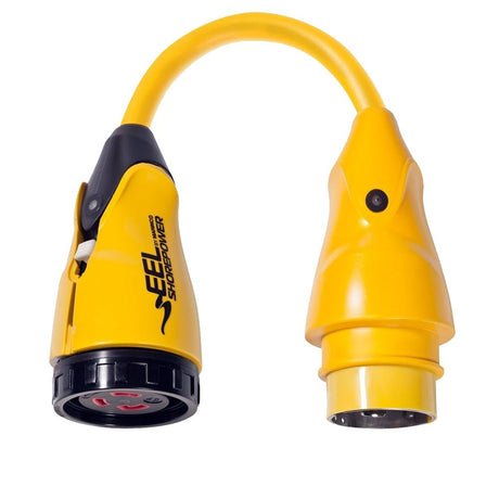 Marinco P503-30 EEL 30A-125V Female to 50A-125V Male Pigtail Adapter - Yellow - CW49360 - Avanquil