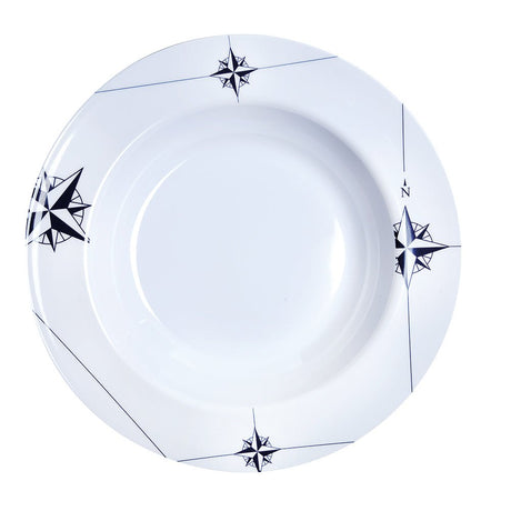 Marine Business Melamine Deep, Round Soup Plate - NORTHWIND - 8.8" Set of 6 - 15002C - CW89524 - Avanquil