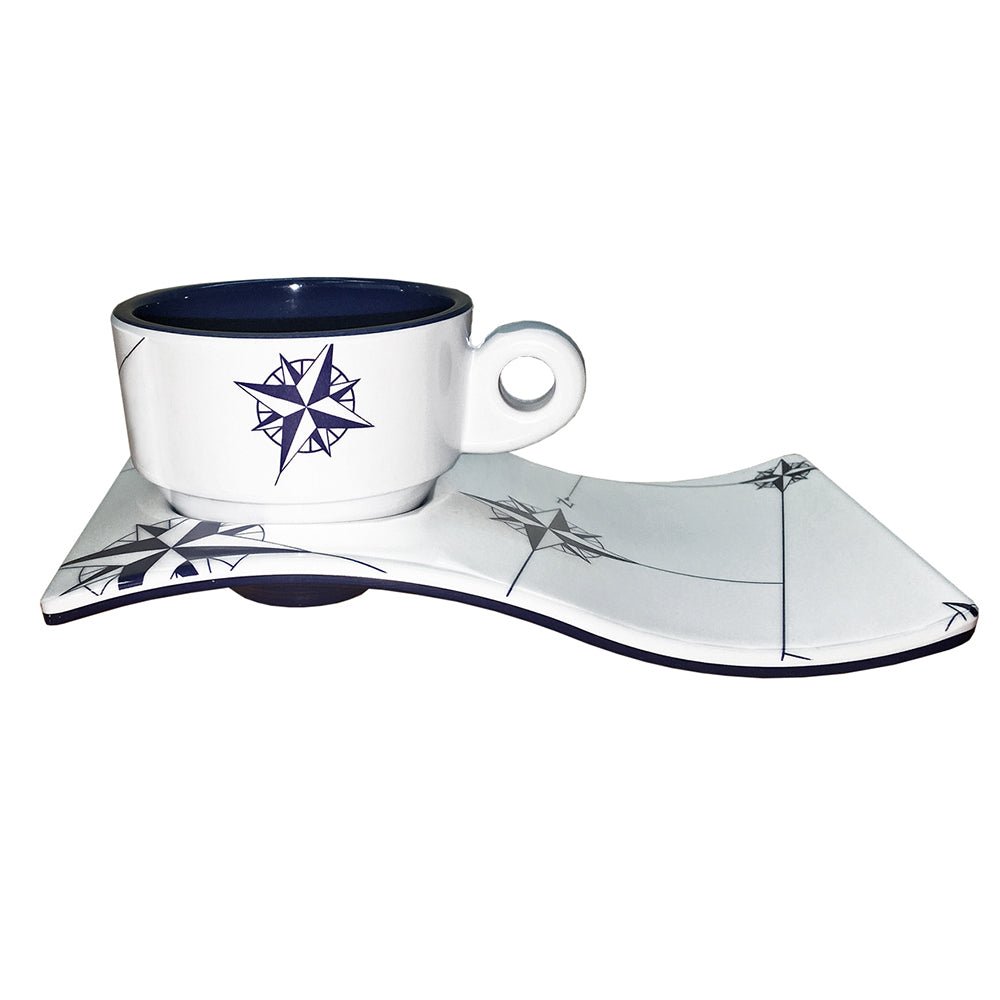 Marine Business Melamine Espresso Cup & Plate Coffee Set - NORTHWIND - Set of 6 - 15006C - CW89531 - Avanquil