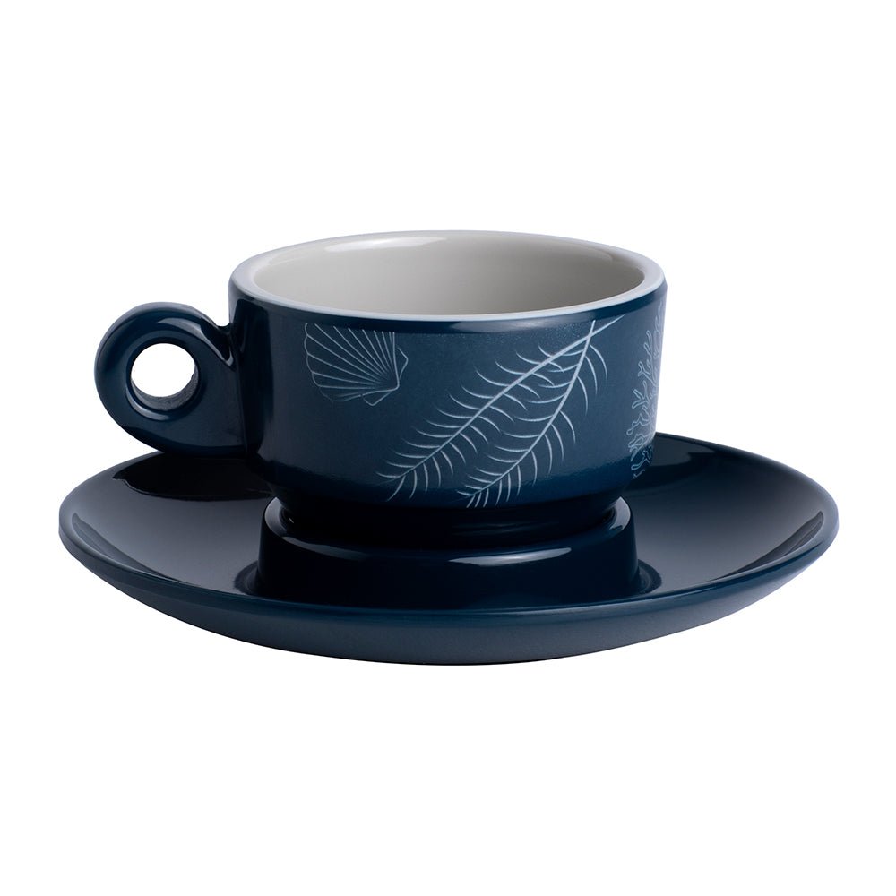 Marine Business Melamine Espresso Cup & Plate Set - LIVING - Set of 6 - 18006C - CW89618 - Avanquil
