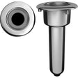 Mate Series Elite Screwless Stainless Steel 0° Rod & Cup Holder - Drain - Round Top - C1000DS - CW72509 - Avanquil