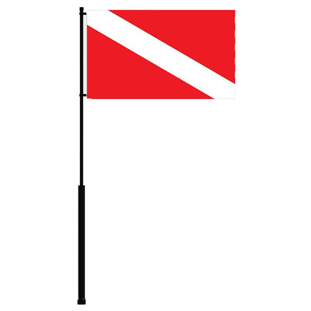 Mate Series Flag Pole - 36" w/Dive Flag - FP36DIVE - CW87289 - Avanquil