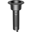 Mate Series Plastic 0° Rod & Cup Holder - Drain - Round Top - Black - P1000DB - CW72520 - Avanquil