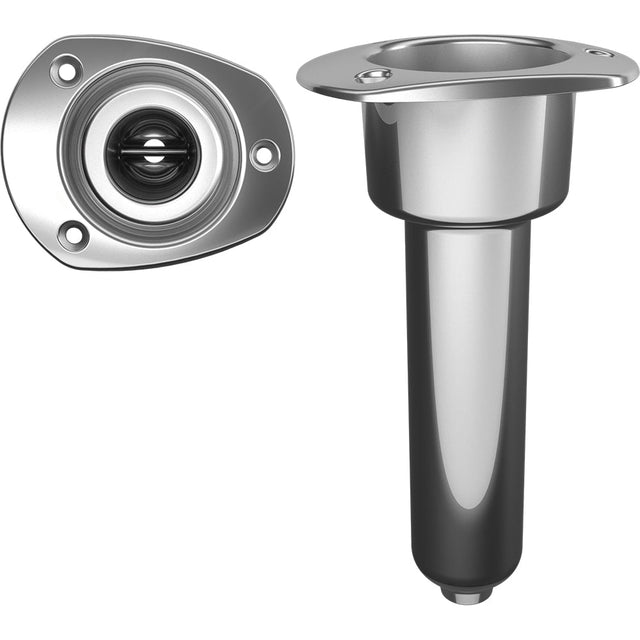 Mate Series Stainless Steel 0° Rod & Cup Holder - Drain - Oval Top - C2000D - CW72512 - Avanquil