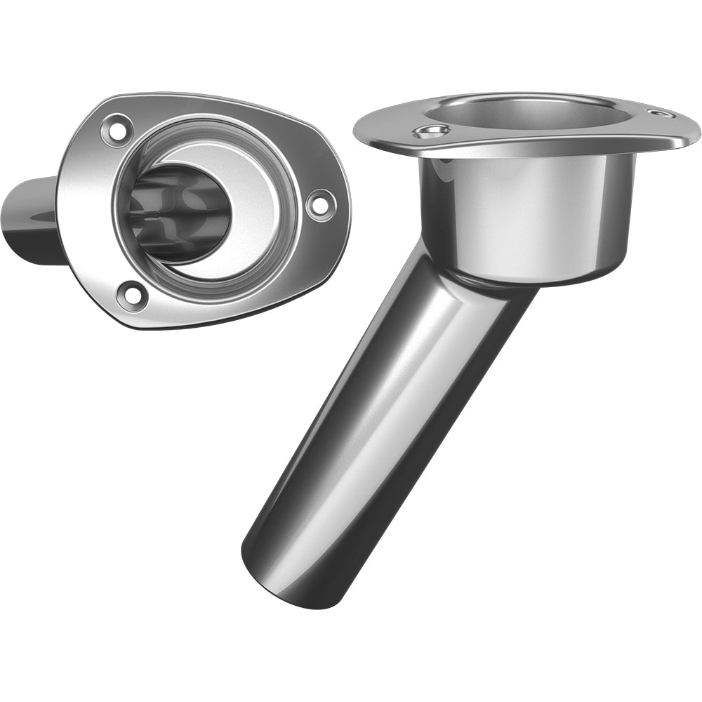 Mate Series Stainless Steel 30° Rod & Cup Holder - Open - Oval Top - C2030ND - CW72513 - Avanquil