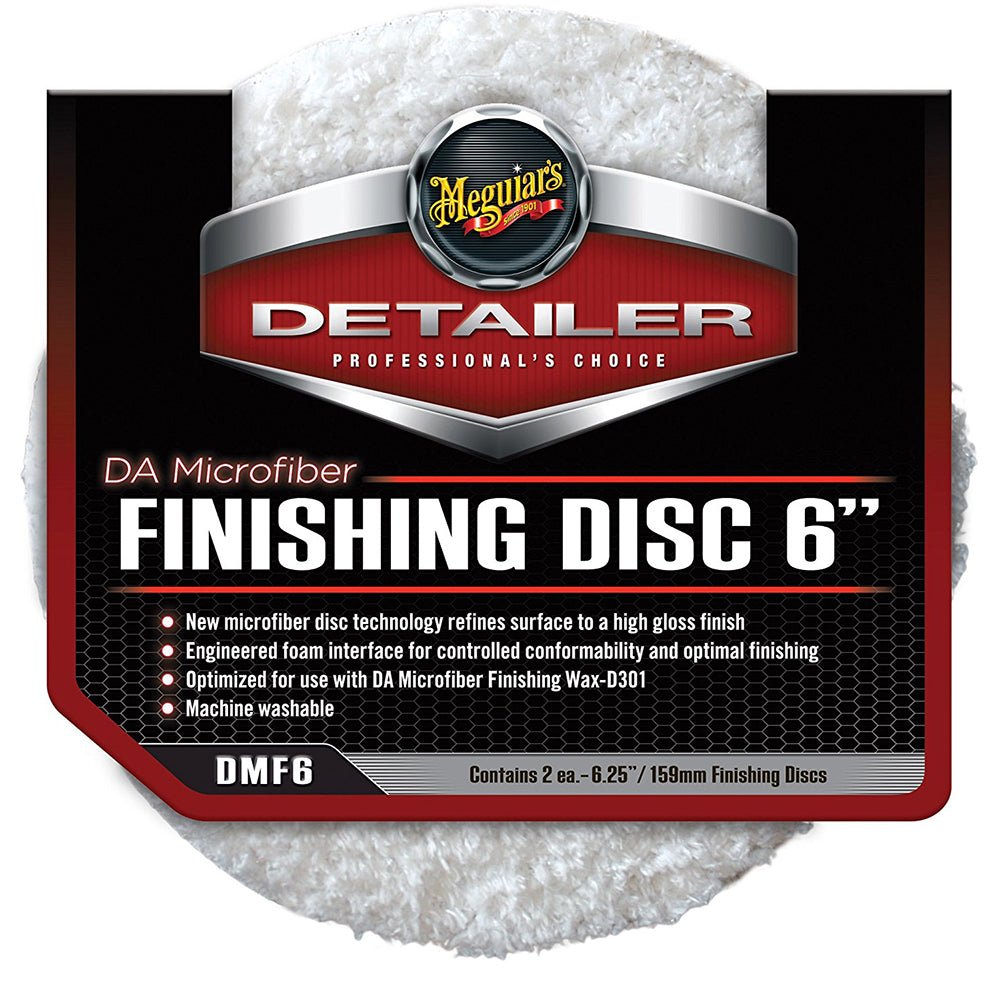 Meguiar's DA Microfiber Finishing Disc - 6" - 2-Pack - DMF6 - CW71832 - Avanquil