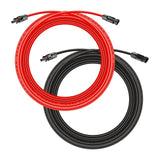 Rich Solar 10 Gauge 30 Feet Solar Extension Cable and Parallel Connectors - RS-30102-T2 - Avanquil