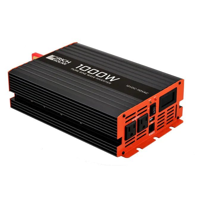 Rich Solar 1000 Watt 12 VDC Industrial Pure Sine Wave Inverter - RS-V1000 - Avanquil